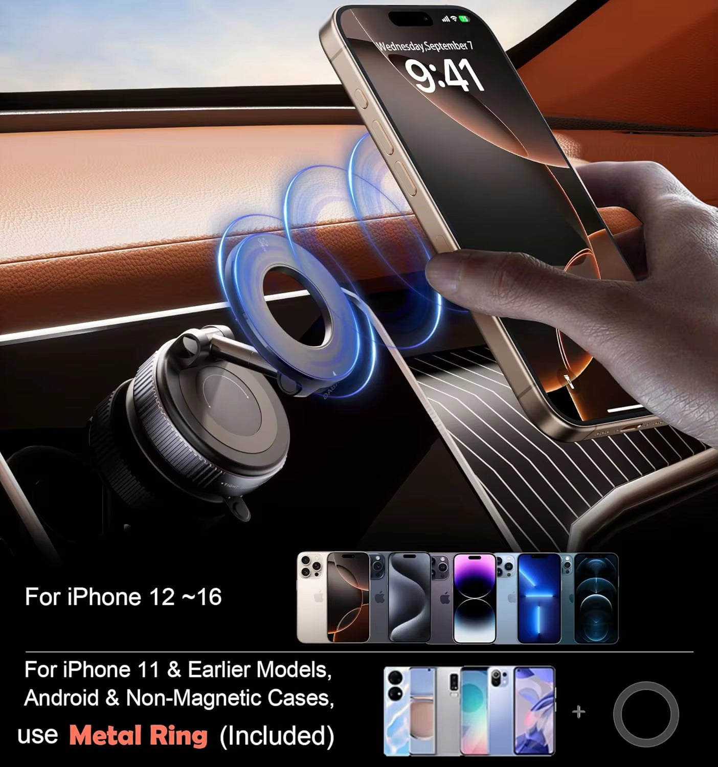 360° Magnetic Car Phone Holder 