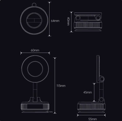 360° Magnetic Car Phone Holder 