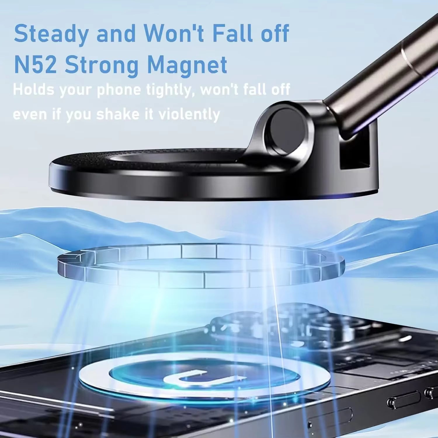 360° Magnetic Car Phone Holder 