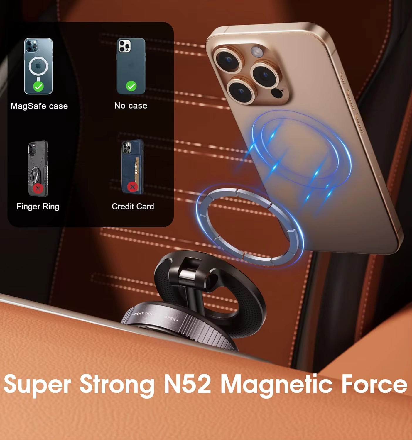 360° Magnetic Car Phone Holder 