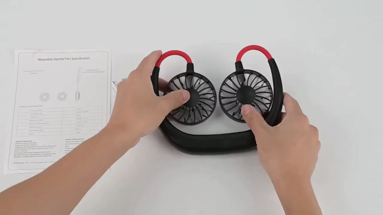 Rechargeable Neck Fan